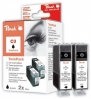 3 Peach Tintenpatronen schwarz kompatibel zu  Canon, Apple BCI-11BK, 7574A001
