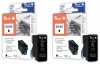 Peach Twin Pack Cartuccia d'inchiostro nero, compatibile con  Epson T036BK*2, C13T03614010