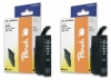 Peach Twin Pack cartouche d'encre noire, compatible avec  Epson T0331BK*2, C13T03314010