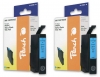 Peach Twin Pack cartouche d'encre cyan, compatible avec  Epson T0332C*2, C13T03324010