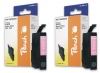 Peach Twin Pack cartouche dêncre magenta light, compatible avec  Epson T0336PHM*2, C13T03364010