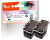 Peach dvigubas paketas, rašalo kasetė XL, juoda, suderinama su  Brother LC-529XL BK