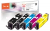 Peach Spar Pack Tintenpatronen kompatibel zu  Canon PGI-580XL, CLI-581XL