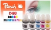 Peach Spar Pack Plus Tintenpatronen, kompatibel zu  Canon GI-490