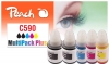 Peach Spar Pack Plus Tintenpatronen, kompatibel zu  Canon GI-590