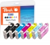 319558 - Pack combinado Plus de Peach compatible con T0807, T0801, C13T08074011, C13T08014011 Epson